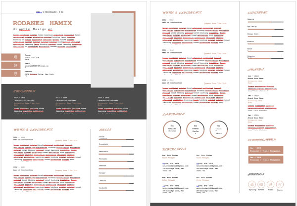 Medical Resume Editable Word Template - 2