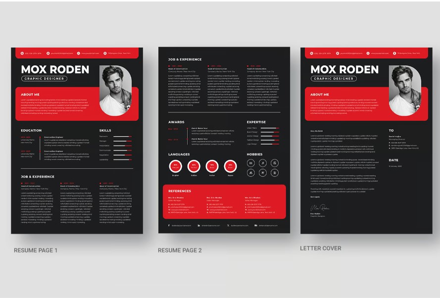 Professional Word Editable Resume & Cover Letter Template - SP - 10