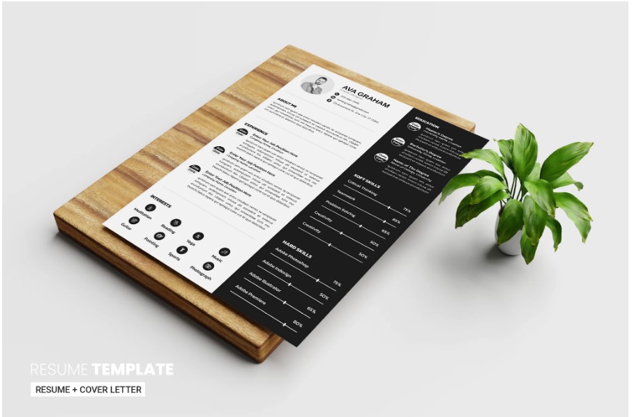 Professional Word Editable Resume & Cover Letter Template - SP - 121