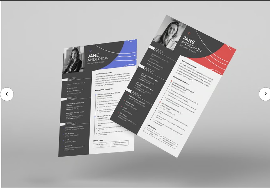 Professional Word Editable Resume & Cover Letter Template - SP - 127