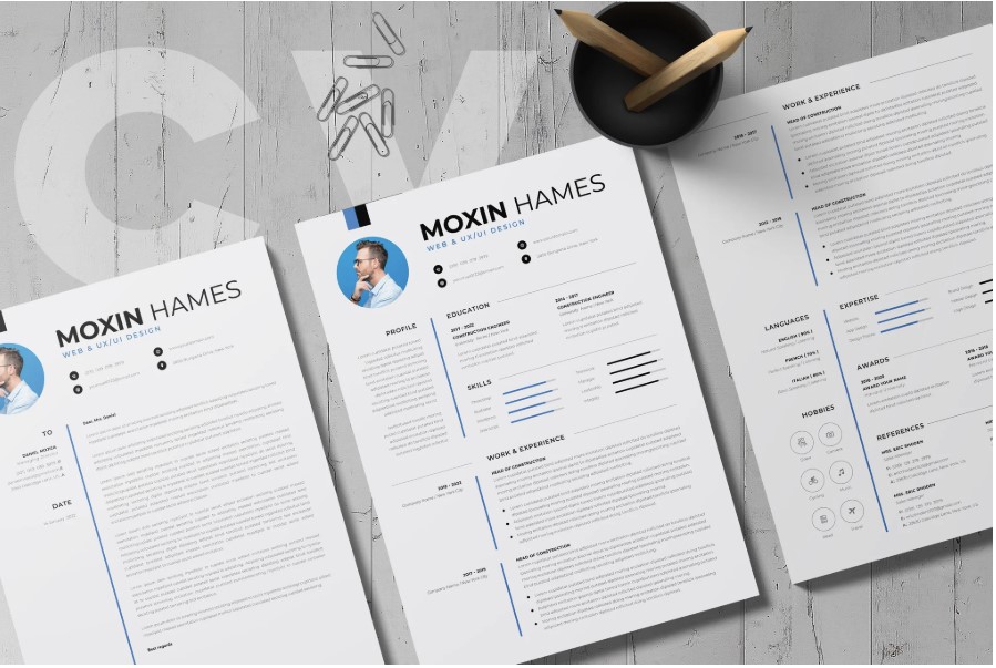 Professional Word Editable Resume & Cover Letter Template - SP - 192