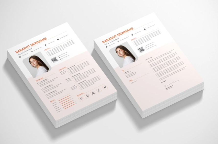 Professional Word Editable Resume & Cover Letter Template - SP - 200