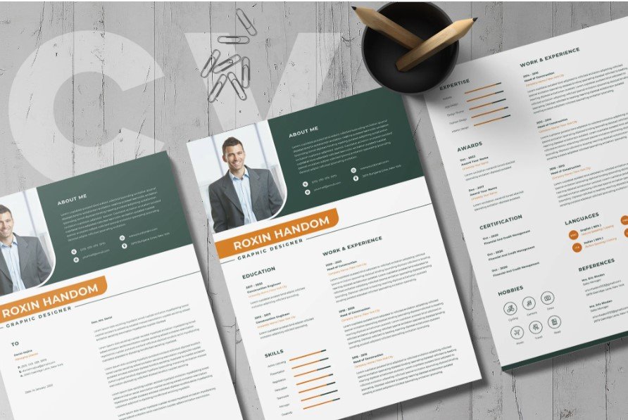 Professional Word Editable Resume & Cover Letter Template - SP - 216