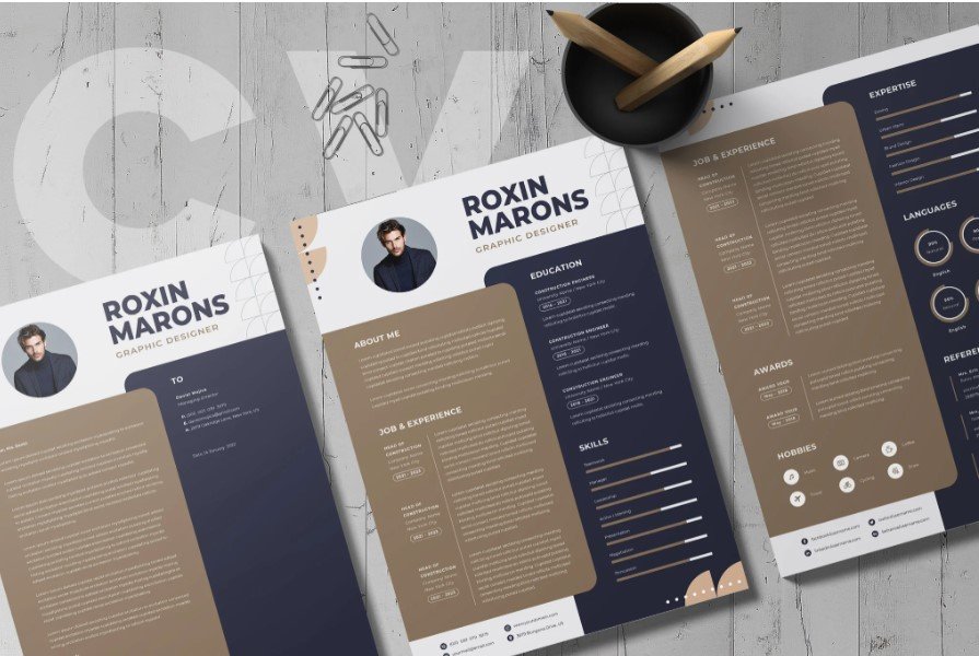 Professional Word Editable Resume & Cover Letter Template - SP - 219