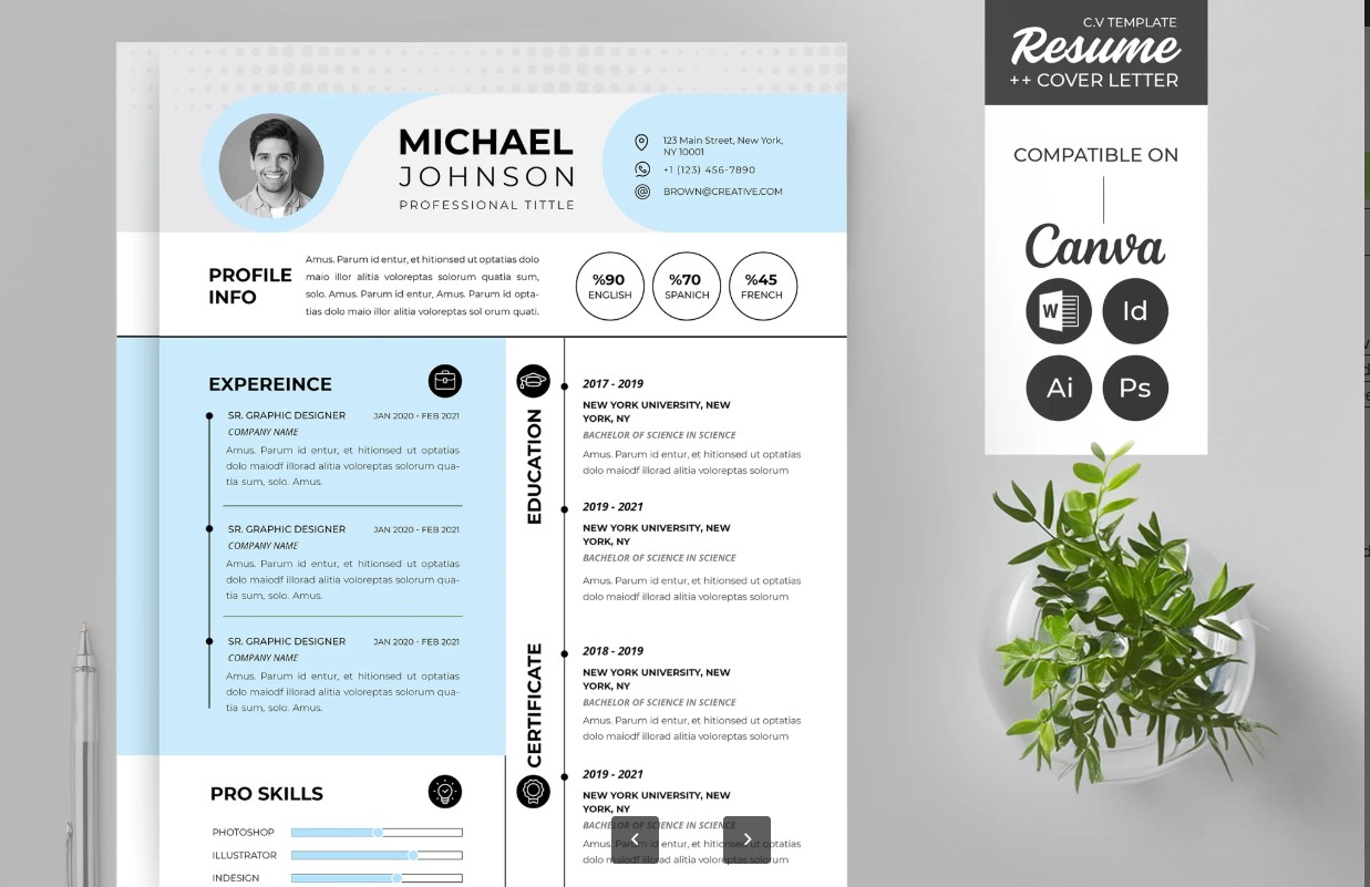 Professional Word Editable Resume & Cover Letter Template - SP - 4