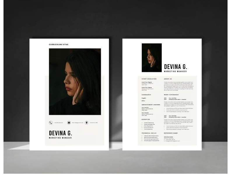 Professional Word Editable Resume & Cover Letter Template - SP - 86