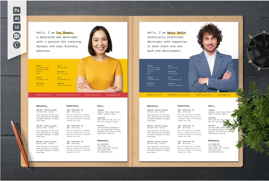 Professional Word Editable Resume & Cover Letter Template - SP - 9